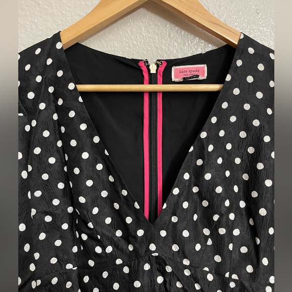 Kate Spade Harmony Dot Cloqué Top - Picture 4 of 10